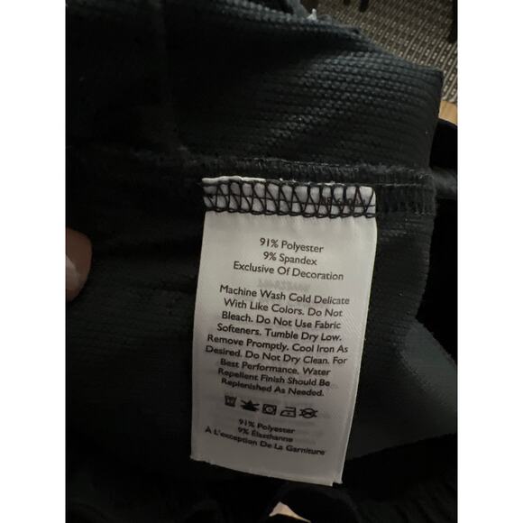 Eddie Bauer size 2P 2 petite black pants with belt - Picture 4 of 6